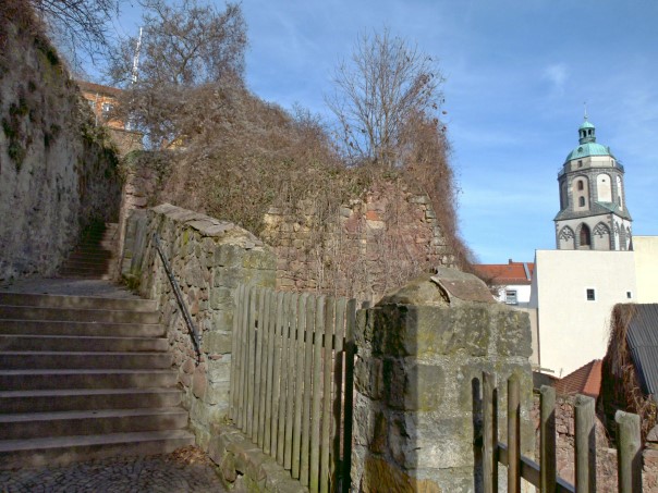 Blick zur Frauenkirche vom Seelensteig