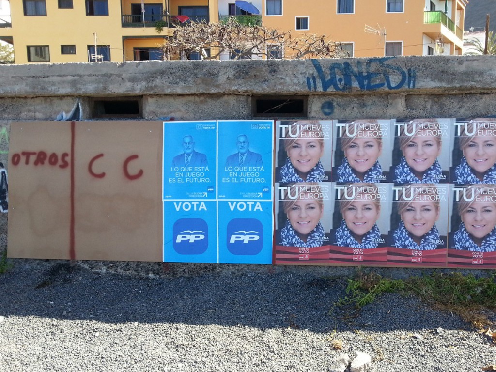 Wahlwerbung auf La Gomera