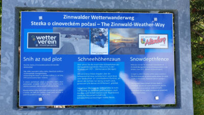 Zinnwalder Wetterwanderweg - Info zum Schneehöhenzaun