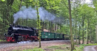 Rasender Roland auf Fahrt in der Granitz