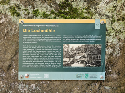 Infotafel zur Lochmühle