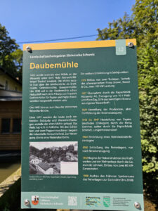 Infotafel zur Daubemühle