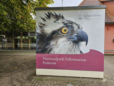 Start an der Nationalpark-Information in Federow