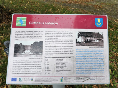 Info zum Gutshaus Federow