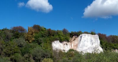 Ansicht Kreidefelden – Kleiner Königsstuhl am Kreidebruch Gummanz