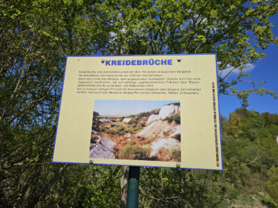 Infotafel am Wanderweg zum Kleinen Königsstuhl