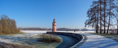 Leuchtturm Moritzburg im Winter