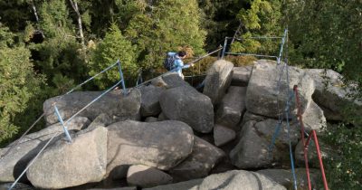 Aufstieg auf die Schnarcherklippen