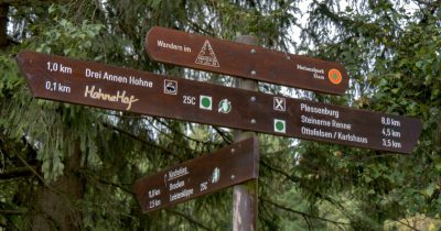 Auf dem Weg zum Ottofelsen